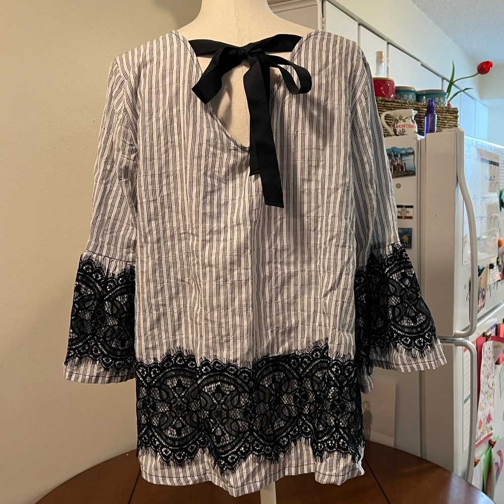Bell Sleeve Lane Bryant Top Size
